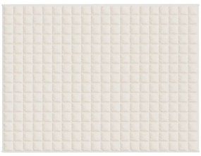 Κουβέρτα Βαρύτητας Ανοιχτό Κρεμ 150 x 200 εκ. 7 κ. Υφασμάτινη - Κρεμ