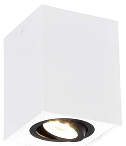 Σποτ Trio Lighting Biscuit 613000134 Λευκό Ματ με Μαύρο