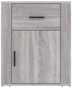 vidaXL Κομοδίνο Γκρι Sonoma 50x36x60 εκ. από Επεξεργασμένο Ξύλο