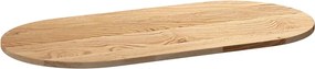 vidaXL Επιτραπέζια επιφάνεια 100x50x2 cm μασίφ ξύλο δρυς οβάλ