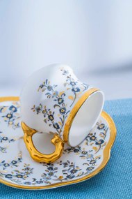 Σετ πορσελάνινων φλιτζανιών καφέ για 6 άτομα Πολύχρωμο