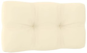 vidaXL Καναπές Κήπου Τριθέσιος από Μασίφ Ξύλο Πεύκου με Μαξιλάρια