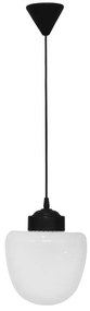 Φωτιστικό Οροφής Βελανίδι 11-0284 Lp-120K Φ20x90cm Black Heronia