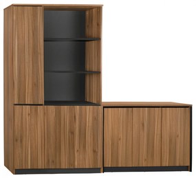 Βιβλιοθήκη Γραφείου Supreme C11370 Επαγγελματική Σετ 2 τεμ με Ντουλάπι 240x40x200 εκ. 240x40x200 εκ.