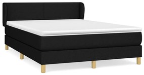 ΚΡΕΒΑΤΙ BOXSPRING ΜΕ ΣΤΡΩΜΑ ΜΑΥΡΟ 140X200 ΕΚ. ΥΦΑΣΜΑΤΙΝΟ 3126647