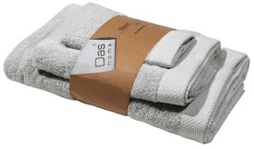 Πετσέτες Best 0657 (Σετ 3τμχ) Light Grey Das Home Towels Set 70x140cm 100% Βαμβάκι