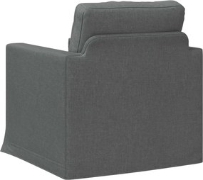 vidaXL Καναπές Σκούρο Γκρι