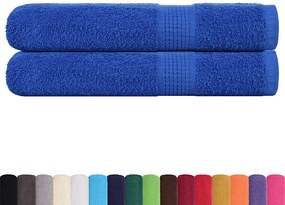 vidaXL Πετσέτες FROGN 2 τεμ. Μπλε 100x200 εκ. 360 γρ./μ²