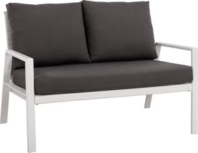 ΚΑΝΑΠΕΣ ΔΙΘΕΣΙΟΣ ΑΛΟΥΜΙΝΙΟΥ TABBY HM5561.01 ΛΕΥΚΟΣ ΜΕ ΜΑΞΙΛΑΡΙΑ