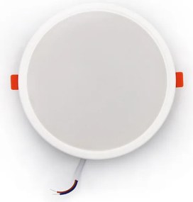 Led panel στρόγγυλο χωνευτό ψευδοροφής 20W 230V 3000k θερμό λευκό φως 1700lumen δέσμης 120°