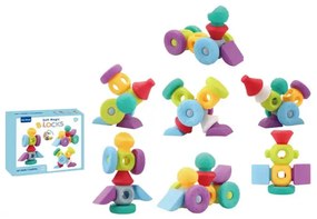 Παιχνίδι Κατασκευών DIY με Τουβλάκια Καουτσούκ