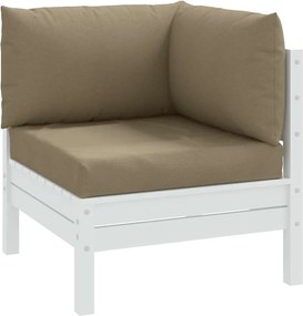 vidaXL Μαξιλάρια από Παλέτες 3 τεμ., Ύφασμα Melange Taupe