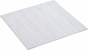 vidaXL Πλάκες Δαπέδου 55 pcs Λευκός 5,11 τ.μ. PVC