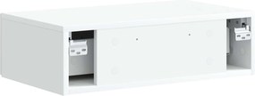 vidaXL Τραπεζάκι Τοίχου Λευκό 59 x 34,5 x 17 εκ. Επεξεργασμένο Ξύλο