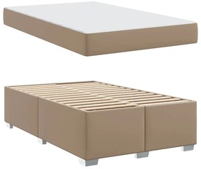 vidaXL Σκελετός Κρεβατιού Άλλο Καπουτσίνο 140 x 200 cm Τεχνητό δέρμα