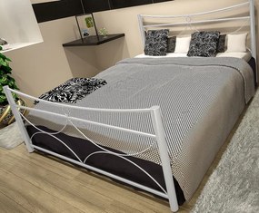 Κρεβάτι Pier-150x200-Λευκό-Με ποδαρικό