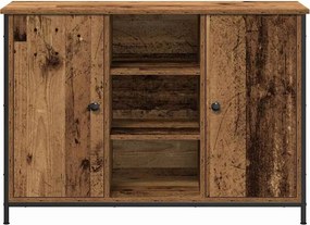 vidaXL Πλαϊνό γραφείο Παλιό ξύλο 100 x 35 x 70 εκ.