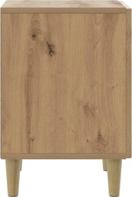 vidaXL Κομοδίνο 2 τεμ. Artisan Δρυς 43 x 34,5 x 50 εκ