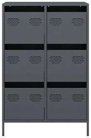 vidaXL Ντουλάπι Ανθρακί 68x39x101,5 εκ. από Χάλυβα