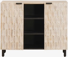 vidaXL Πλαϊνό γραφείο Λευκό Φινίρισμα Καθαρισμού 90 x 33 x 75 εκ