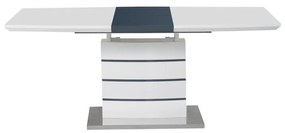 Τραπέζι επεκτεινόμενο Darsile Inart γκρι-ανθρακί mdf 140-180x90x76εκ 180x90x76 εκ.