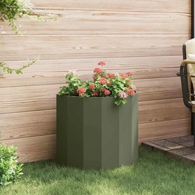 vidaXL Γλάστρα Ελιά Πράσινη 60 x 30 x 50 εκ. Ατσάλι