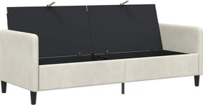 vidaXL Καναπές με Αποθήκευση Κρεμ 192 x 78 x 87 εκ. Πολυεστέρας