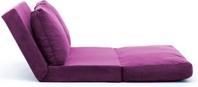 Διθέσιος Καναπές Κρεβάτι Μοβ TAIDA 68x120x62