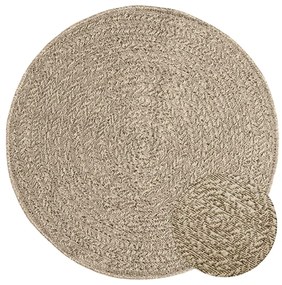 Χαλί ZIZUR Μπεζ Όψη Γιούτας Εσωτ. & Εξωτ. Χώρου Ø 90 εκ