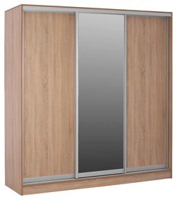 ΝΤΟΥΛΑΠΑ 3ΦΥΛΛΗ ΣΥΡΟΜΕΝΗ ΜΕ ΚΑΘΡΕΠΤΗ SONAMA OAK HM2435  200X60X210Υεκ