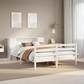 vidaXL Κρεβάτι Βιβλιοθήκη Χωρίς Στρώμα 120x200 εκ Μασίφ Ξύλο Πεύκο