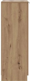 vidaXL Παπουτσοθήκη Αρτισιανή Δρυς 59x35x100,5 εκ. Επεξ. Ξύλο