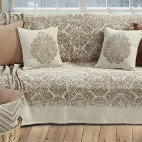 Ριχτάρι Siraz Beige Nef-Nef Three-Seater 170x300cm Chenille-Πολυέστερ