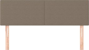 vidaXL Κεφαλάρια Ύφασμα 144x5x78/88 εκ. Taupe