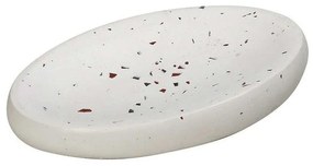 Σαπoυνοθήκη Οβάλ TZL109 14x9x2cm White Espiel Cement