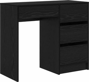 vidaXL Γραφείο Μαύρη Οξυά Επεξεργασμένο Ξύλο 90 x 37.5 x 75 εκ