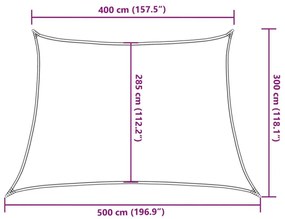 Πανί Σκίασης Κρεμ 4/5 x 3 μ. από HDPE 160 γρ./μ² - Κρεμ