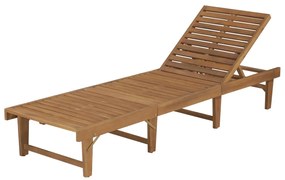 vidaXL Ξαπλώστρα Πτυσσόμενη από Μασίφ Ξύλο Ακακίας