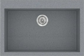 Sanitec Classic 338 (70×50) - Γρανιτένιος νεροχύτης - Metallic SILVER