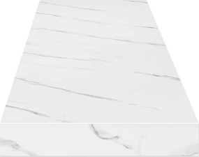 vidaXL Ράφι Τοίχου Επιτοίχιο Λευκό Μάρμαρο 120 x 23,5 x 3,8 cm