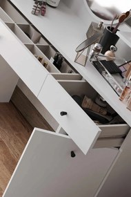 Make-Up Table Harmony 2 Square - White White