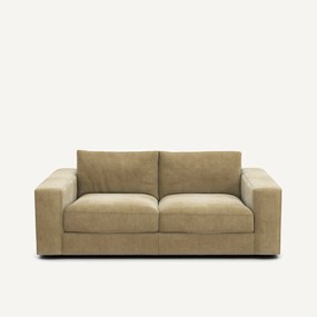 Καναπές 3 θέσεων compact από βελούδο stonewashed, SKANDER