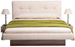 Κρεβάτι ξύλινο με δερμάτινη/ύφασμα LANS 160x200 DIOMMI 45-086