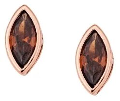 Σκουλαρίκια Senza Φύλλο Silver 925 Rose Gold Plated
