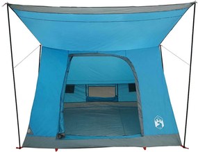 vidaXL Σκηνή Camping 4 ατόμων Αδιάβροχο Μπλε ταφτάς