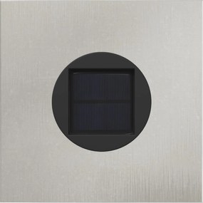 vidaXL Ηλιακό LED Φως Δρόμου 2 pcs Ασημί Ανοξείδωτο ατσάλι