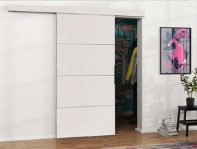 Συρόμενη πόρτα Malibu Plus-Leuko-Μήκος: 106 εκ.