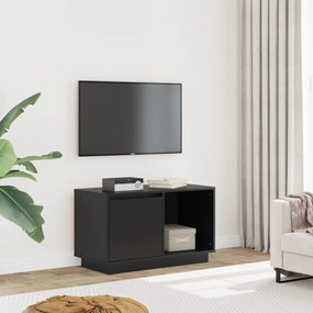 vidaXL Έπιπλο Τηλεόρασης Μαύρο 74 x 35 x 44 εκ. από Μασίφ Ξύλο Πεύκου