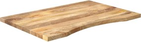 vidaXL Επιφάνεια Γραφείου Καμπύλη 100x60x2,5εκ Μασίφ Ακατ. Μάνγκο