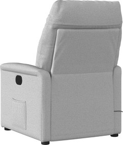 vidaXL Ανακλινόμενη καρέκλα Γκρι σύννεφο Ύφασμα